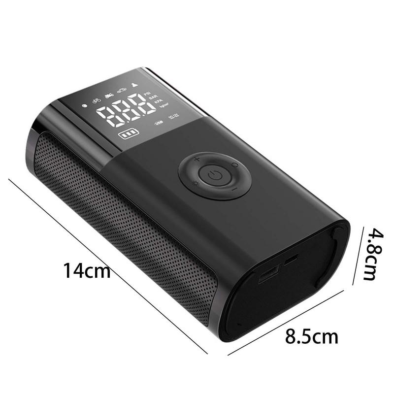 Mini Air Compressor Tire Inflator Digital LCD Electric Pump Cordless Fast Inflation for Car and Bike Tires