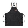 Apron for Outdoor Work Cotton Washable Heavy BBQ Black [Pelata] (100% / / Duty) Camping, DIY, Cafe, Bonfire, (Unisex)