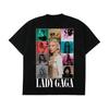 Summer Trendy Men's T-shirt Lady Gaga Casual Cotton Tees Retro Lady Gaga Short Sleeve Tee Unisex Summer Y2k Tops Men's Clothing
