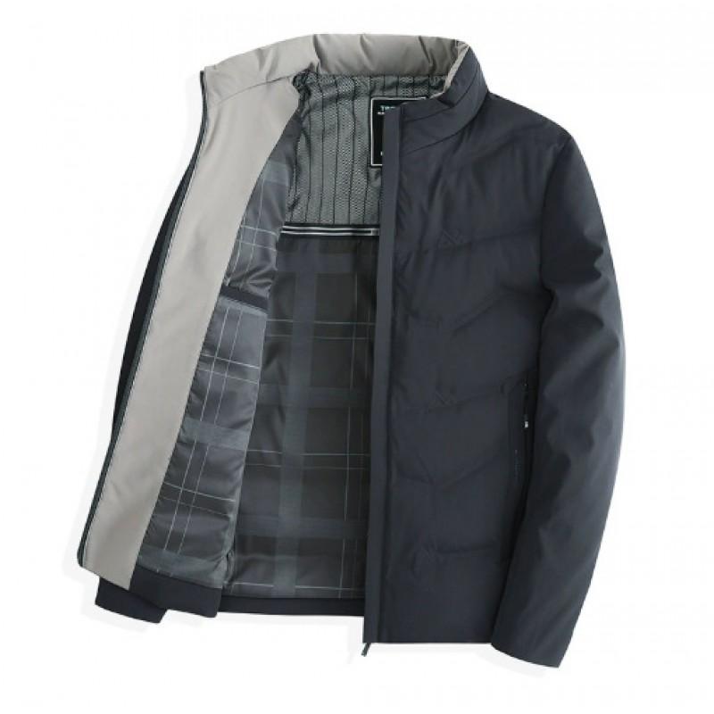 Mens Winter Hooded Down Jacket White Duck 86-90% Fill Power 650 Casual Business Warm Coat