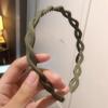 Новая повязка для умывания лица и волос, модная женская повязка на голову Molandi, простая, универсальная, тканая, с перекручиванием, головной убор, аксессуары для волос для девочек
