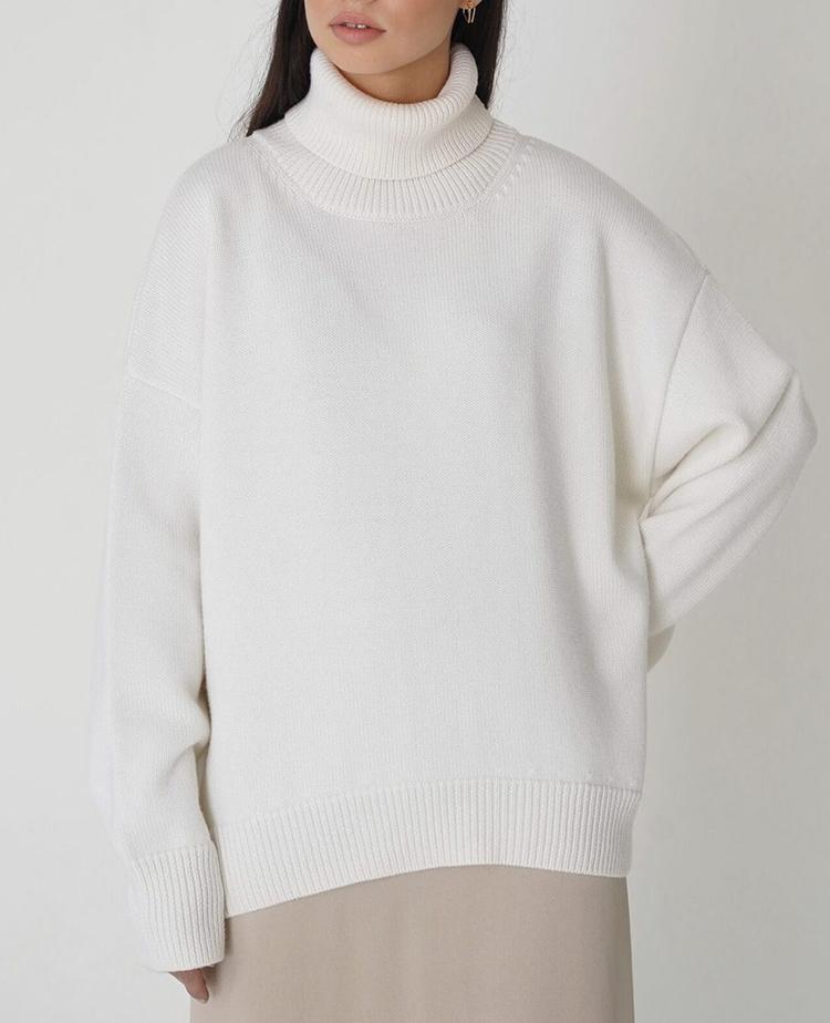 Женский свитер оверсайз, зеленый винтажный пуловер, джемпер, женский зимний толстый теплый вязаный свитер, мягкая белая водолазка для женщин