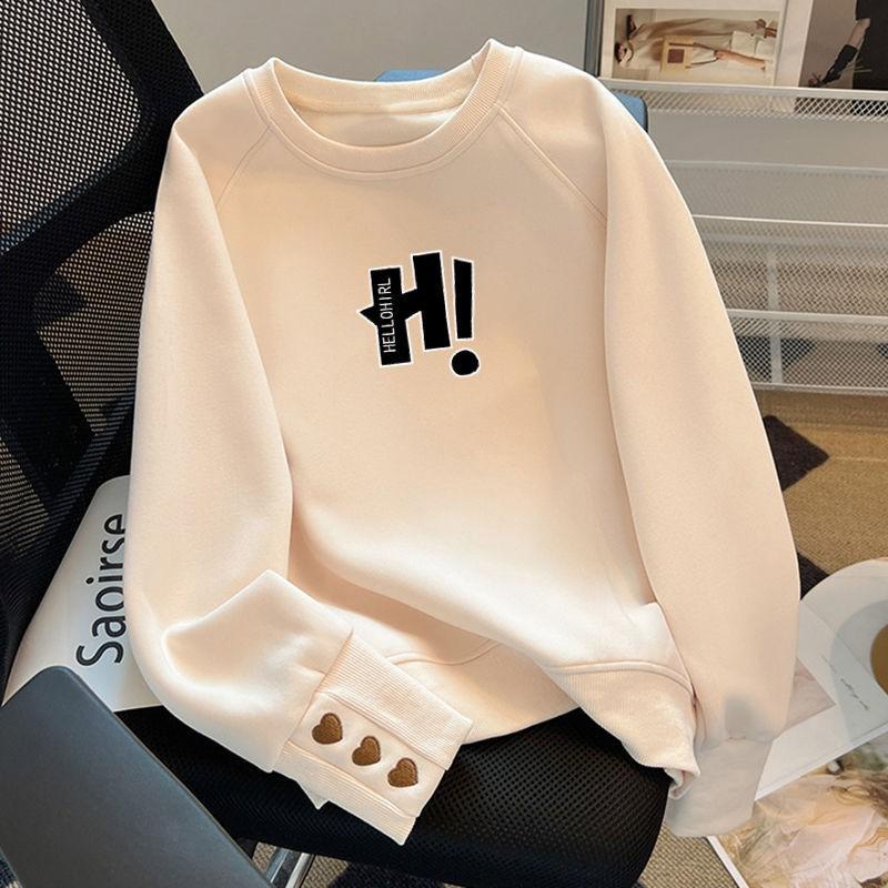 Womens Crewneck Sweatshirt Loose Fit Casual Pullover Top Geometric Print Plus Size Fall Winter
