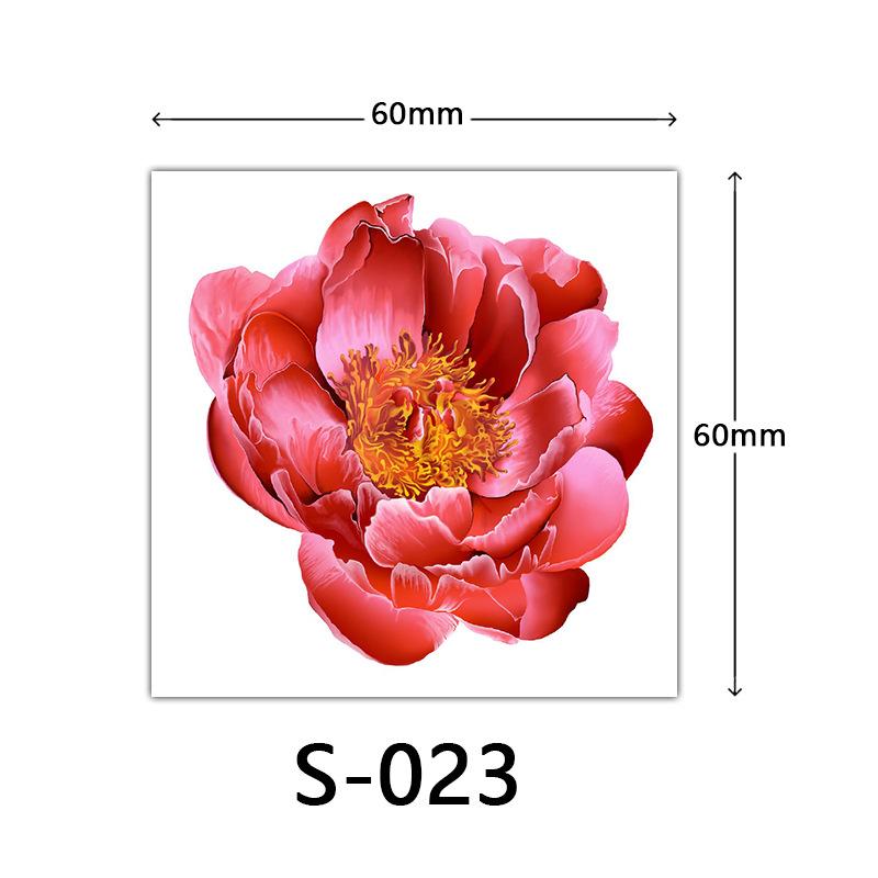 Маленькая наклейка-тату с цветком женская 3D цветная наклейка-тату роза лотос бабочка цветок тату