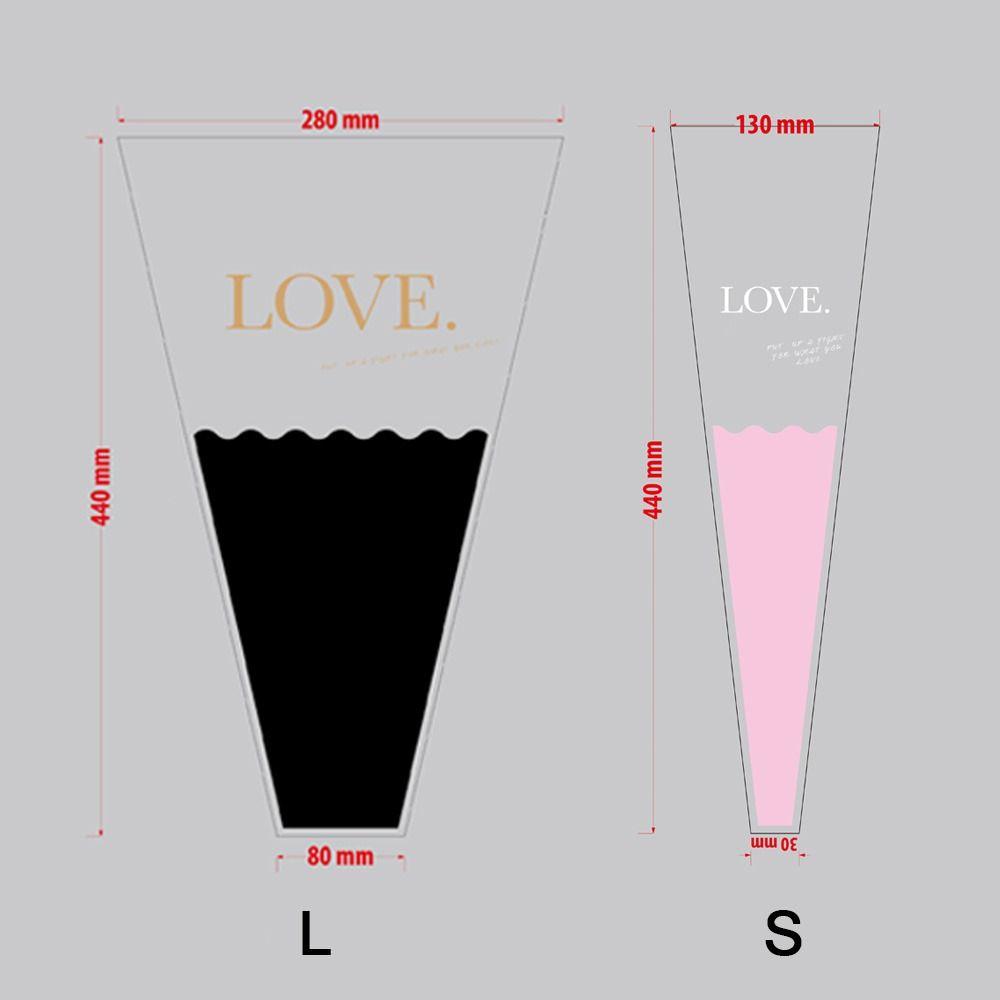 50pcs Waterproof Flower Packaging Bag Package Supplies Bouquet Packing Material Wedding