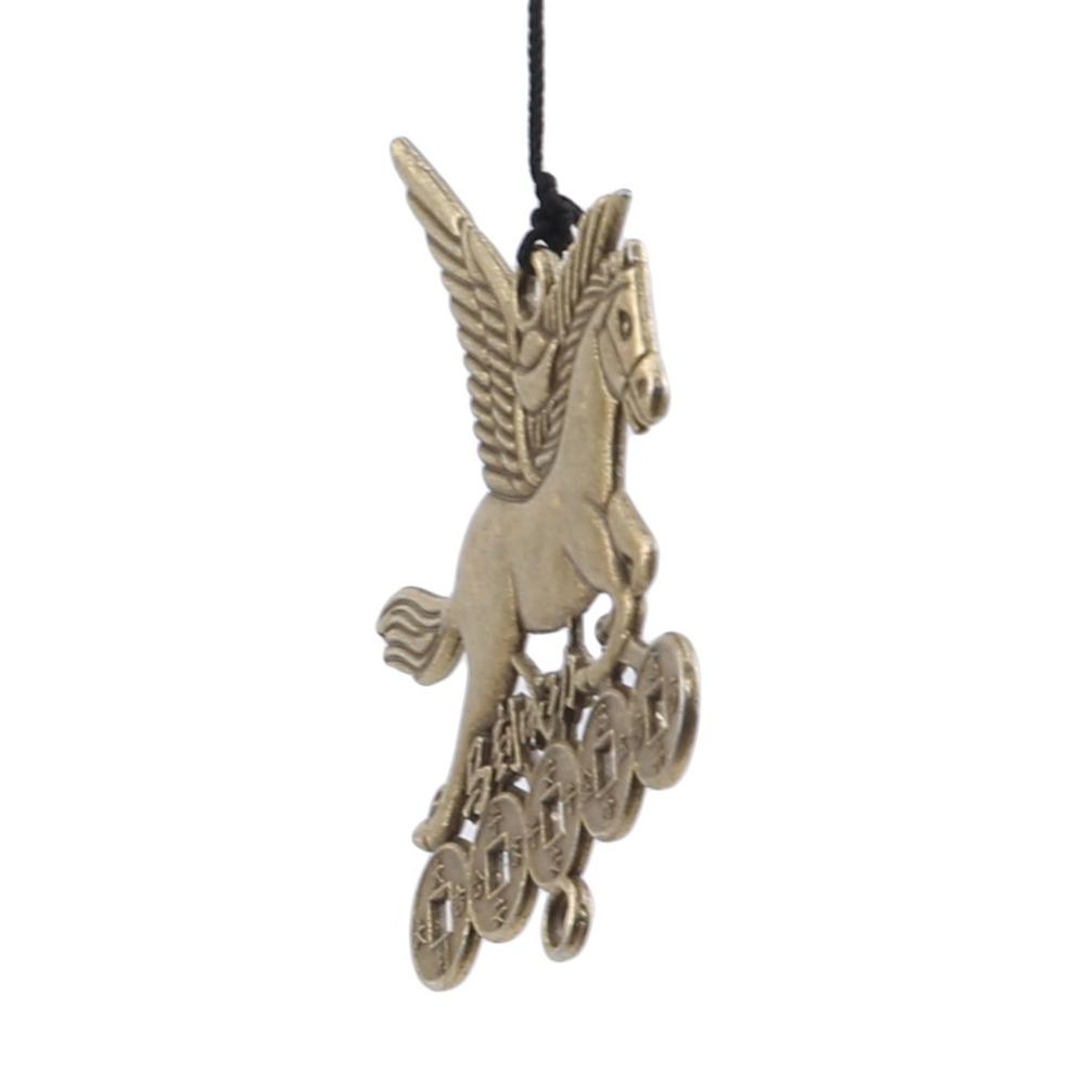 Wind Chimes Aluminum Tube Chimes Copper Cash & Horse Windbells for Home Garden Yard Patio Decor