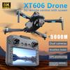 НОВЫЙ Дрон Настоящий GPS 8K Камера XT606 MAX Пульт Дистанционного Управления WIFI RC Квадрокоптер Предотвращение Препятствий 8K HD Двойная Камера Бесколлекторный 5G FPV Дрон Игрушка