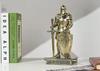HDMbigmi King's Guard Ornament Knight Statue Desk Accessory, Pen Holder, Pen Stand, Paperweight for Office or Home (Bronze)