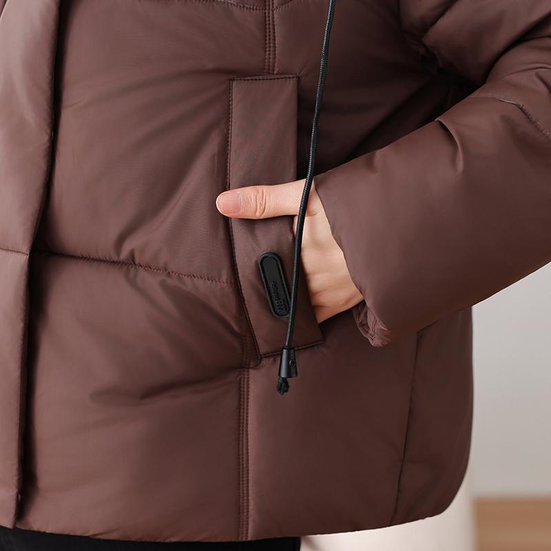 Fashion Woman Parkas Winter Short Coat Hooded Thick Warm Elegant Women's Jackets