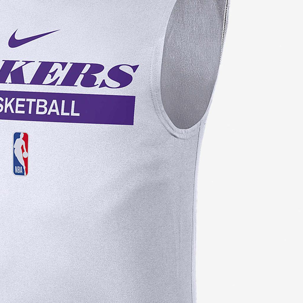 Nike Мужская футболка без рукавов с буквенным принтом Los Angeles Lakers, белая DR6771-100