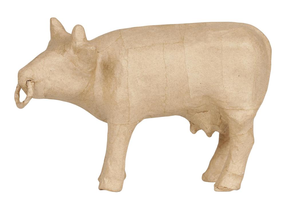 Декупаж Папье-маше Корова Средняя Корова Животное Французское Рукоделие Украшение dp-sa240