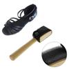 With Protector Cover Suede Sole Wire Shoe Brush Wooden Dance Shoes Cleaning Brush  Household