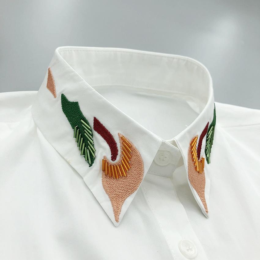 Lapel Shirt Fake Collar Woman Detachable Blouse Tops False Collar for Sweater Bottoming Fashion Blouse Half Shirt False Collar