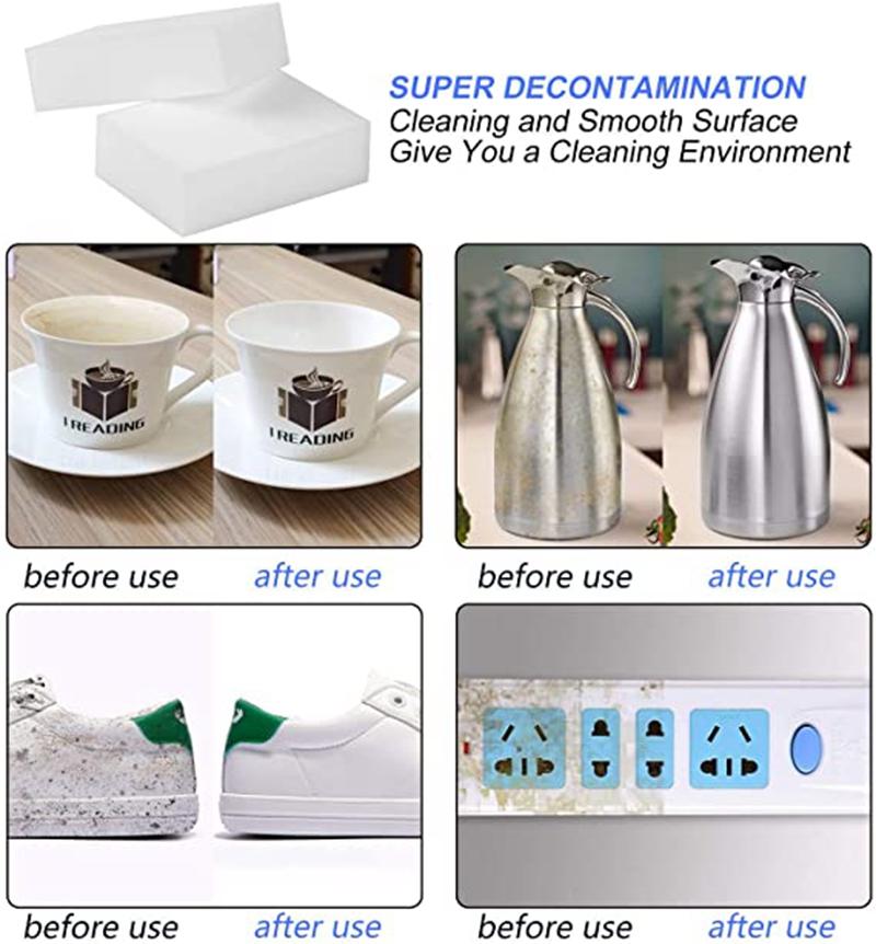 20/50/100 шт. белая нано-губка для чистки волшебной обуви, волшебная дезактивирующая кухонная щетка для мытья посуды, волшебная салфетка