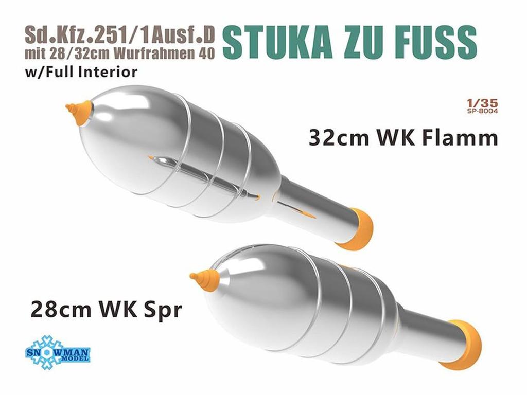 Модели Снеговика Масштаб Немецкий Бронированный Транспортер Sdkfz с Ракетой Пластиковый SP358004 1/35 251/1D 28/32см Крепление, Модель, (Военная техника)