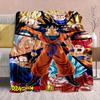 Фланелевое одеяло из аниме Dragon Ball - Мягкое, теплое, идеально подходит для дивана, постельного белья, кемпинга, путешествий, офиса, домашнего декора -QJY