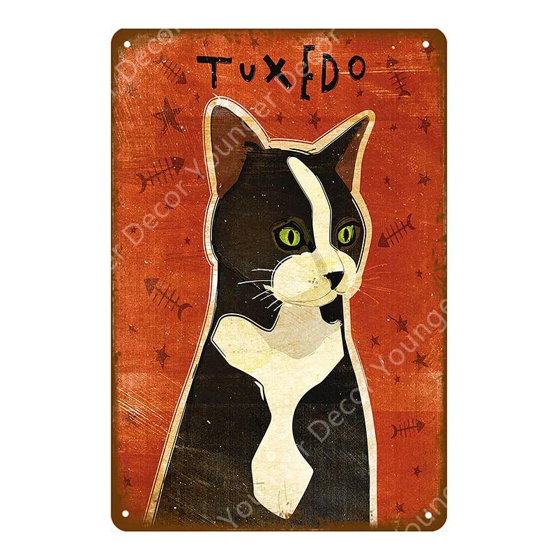 Предупреждение: Остерегайтесь черной кошки, знаки домашних животных, металлический плакат с изображением животных, винтажная тарелка для настенного искусства, ретро, ​​декор для дома, комнаты, 30X20 см, YJ139