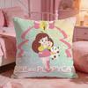 Cartoon BBee And Puppycats Cushion Cover Premium Comfort Reversible Pillow Cove Two in One Design for Any Room  Car Interior