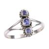 Natural Tanzanite Gemstone 925 Solid Sterling Silver Jewelry Ring Size 10 M8P12