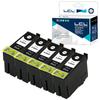 LCL ICBK61 for Epson Pack Growth Pigment Compatible Ink Cartridge Compatible (5 Black) Models PX-1200 PX-1200C3 PX-1200C5 PX-1200C9 PX-1600F