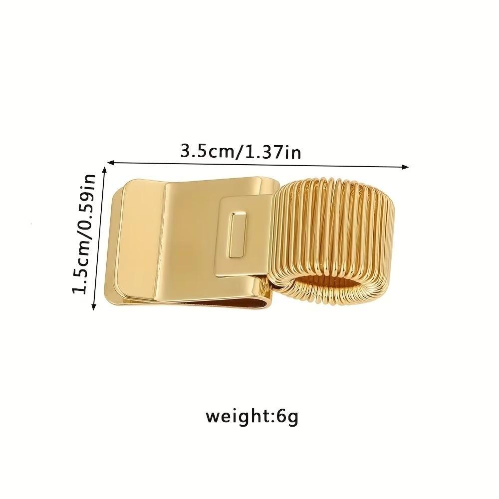 Multi-functional Spring Pen Clip Metal Pencil Holder Vintage Bookmark  Stationery Supplies