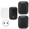 Wireless Doorbell ABS Black Self Powered 150m Range 433MHz with 2 Receivers for Home Hotel Factory AC