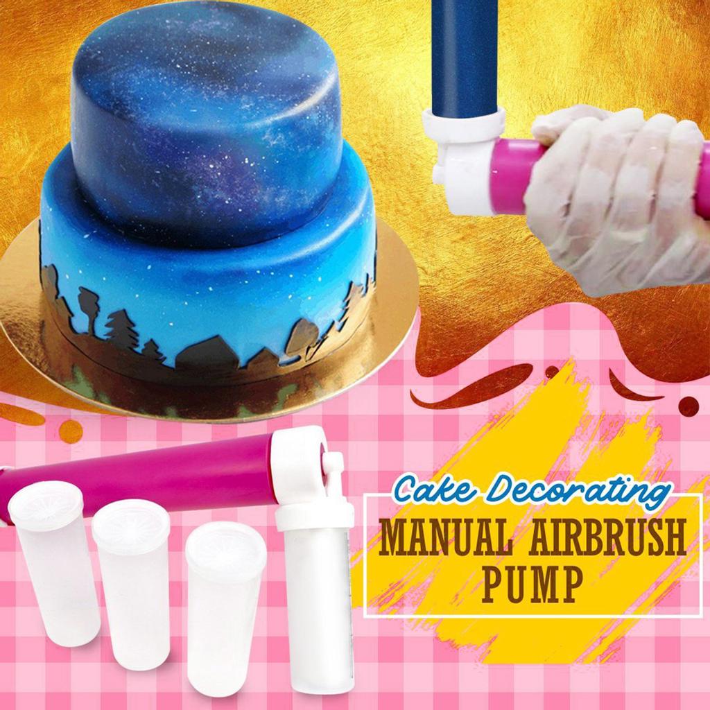 Manual Spray Guns Cake Coloring Duster Baking Cake Spray Tube Baking Tool