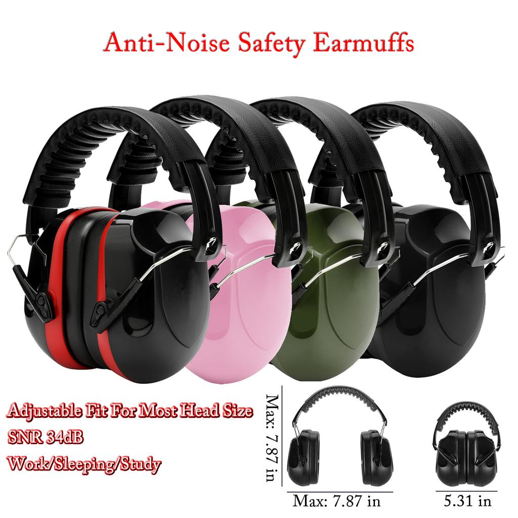 Новые противошумные регулируемые наушники SNR-34dB, защитные наушники для работы, учебы, стрельбы, деревообработки, защиты органов слуха