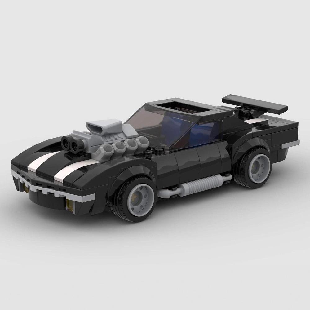 Конструктор MOC Supercar Racing Corvette - Совместим с LEGO, Образовательная игрушка DIY для детей