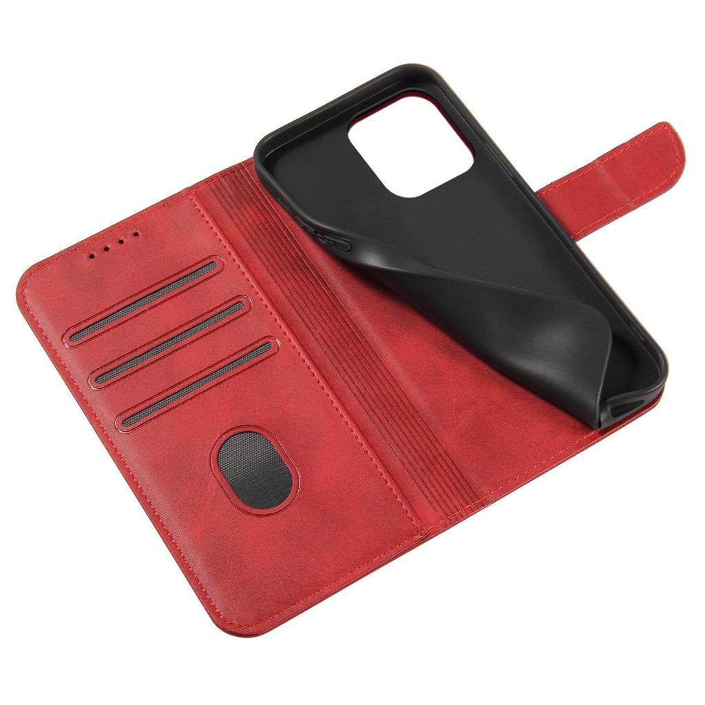 Samsung Galaxy S23 Ultra Magnetic Wallet Case with Stand - Red