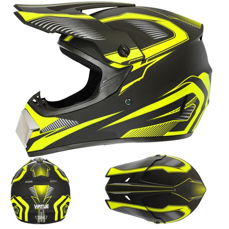 Full Face Motorcycle Helmet Off-Road Karting Mountain Downhill Racing - Adult Mens Cycling Safety Gear