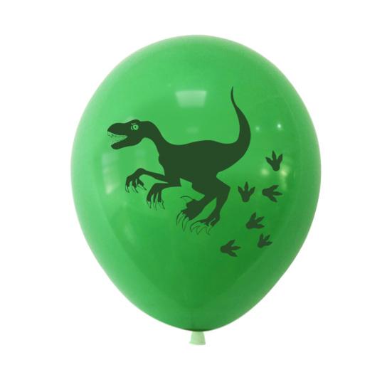 1 Set 12Inch Emulsion Dinosaur Balloon Set Happy Festival Birthday Balloons Kit for Home