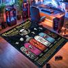 Ковер с логотипом скейтборда Powell Peralta, подходит для гостиной, спальни, игровой комнаты, компьютерной комнаты и домашнего декора.