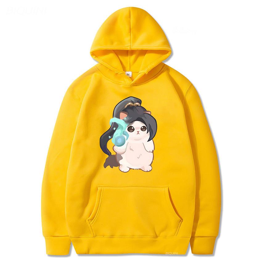 VALORANT Sage Hoodie Streetwear Sweatshirts Unisex and Unisex Cat Cute Print Tops Tracksuit Unisex Students Anime Clothes