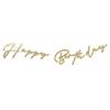 Regalo Birthday Letter Banner Birthday Garland Happy Birthday HAPPY BIRTHDAY Anniversary (Glitter Gold Flow)