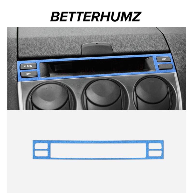Betterhumz Для Mazda 6 2003-2015 Из Алькантары Рамка Часов Центральной Консоли Автомобиля Наклейки Отделки Аксессуары для Тюнинга Салона Автомобиля