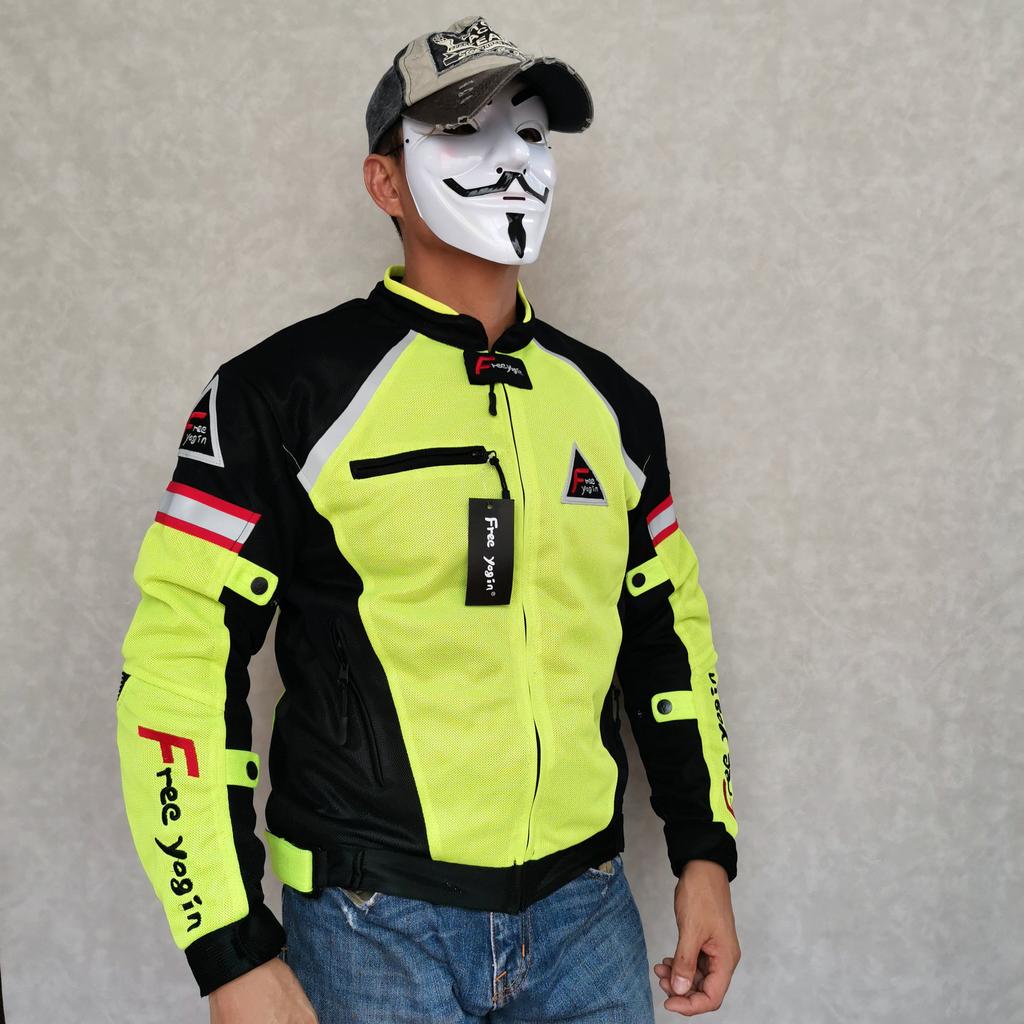 Мотоциклетный костюм, мужской противоосенний костюм для мотоциклиста, мотоциклетный костюм для ралли, дышащий тонкий зеленый