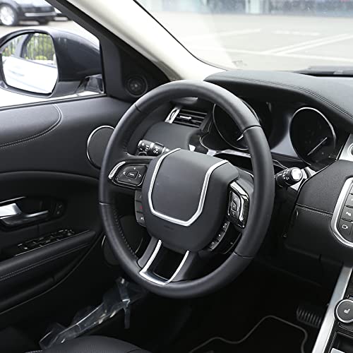 DIYUCAR Накладка на рулевую панель для Land Rover Range Rover Evoque 2012-2018, Самоклеящаяся накладка на руль, Панель интерьера, Индивидуальные аксессуары для автомобиля