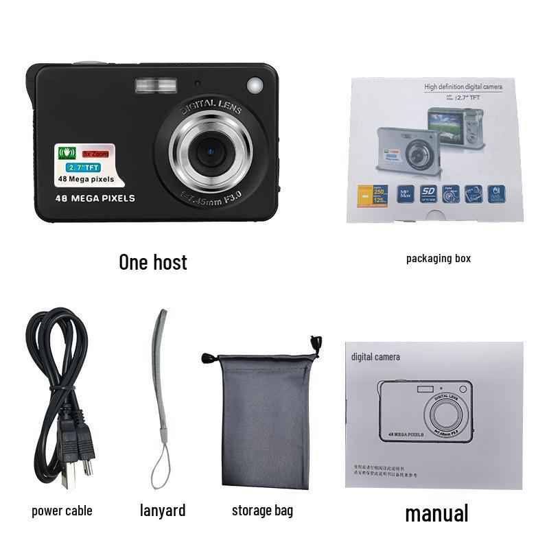 Ретро HD CCD цифровая камера для студентов - Камкордер для видеоблогов начального уровня