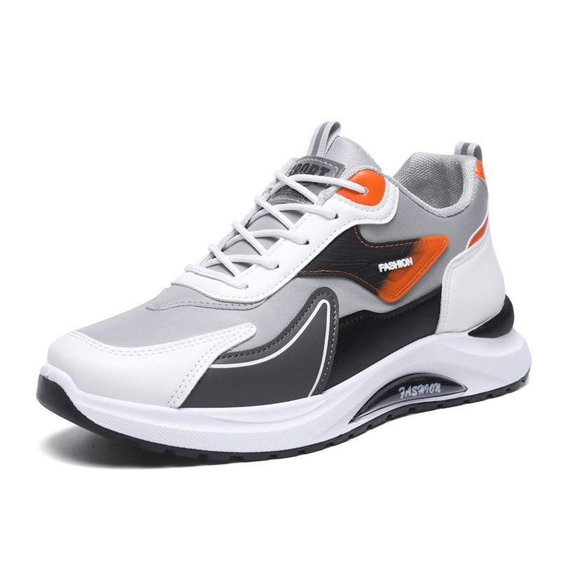 Мужская обувь весна и осень сетчатые дышащие кроссовки на платформе водонепроницаемая кожаная поверхность легкие и удобные кроссовки для бега повседневная обувь