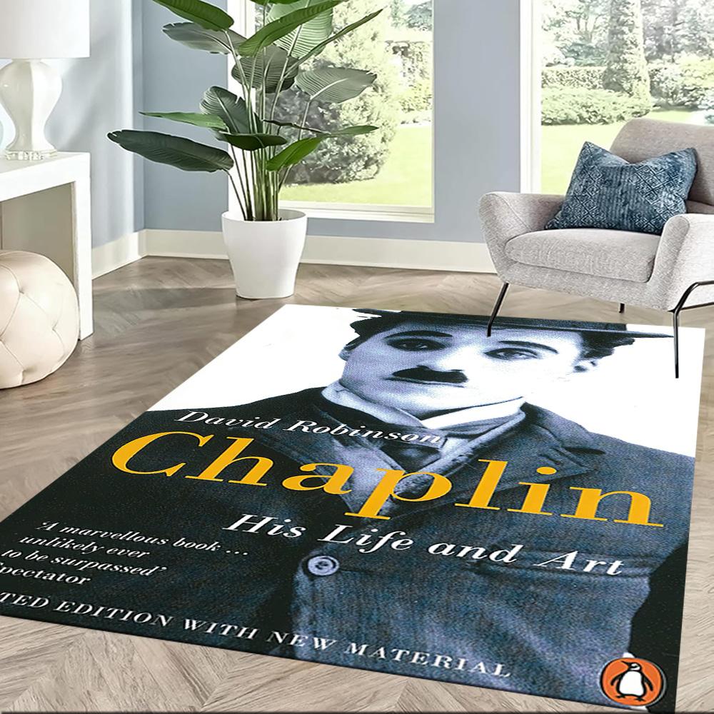 Charlie Chaplin Square rugs are a great choice for living rooms, bedrooms, home décor, and as gifts.