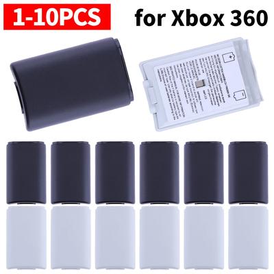 1-10 шт. Задняя крышка батарейного отсека для беспроводного контроллера Xbox 360, перезаряжаемая ABS-крышка батарейного отсека с наклейкой, аксессуары для геймпада