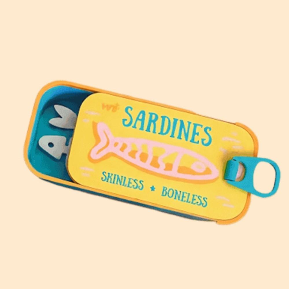 Multi Functional Sardine Tin Jewelry Box 3D Printed Fish Bone Jewelry Box Home Decor