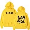 Худи с логотипом рэпера Maka Унисекс Одежда Мода Хип-Хоп Худи Эстетичный Винтажный Оверсайз Худи Унисекс