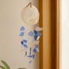Wind Chime Blue and White Glass Drop