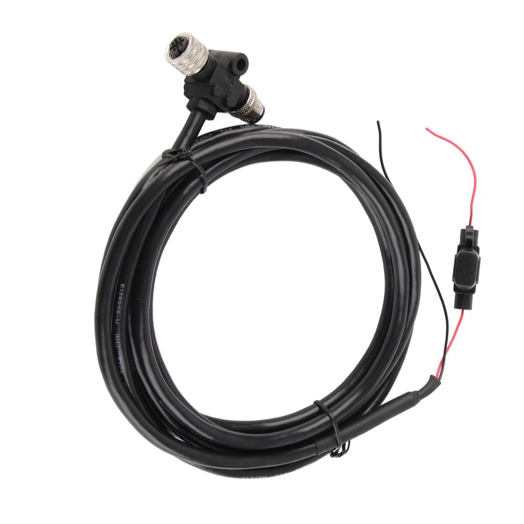 For NMEA2000 Starter Cable with T Connector Fuse 3Meter 5Pin M12 Thread IP67 Waterproof for Simrad Networks