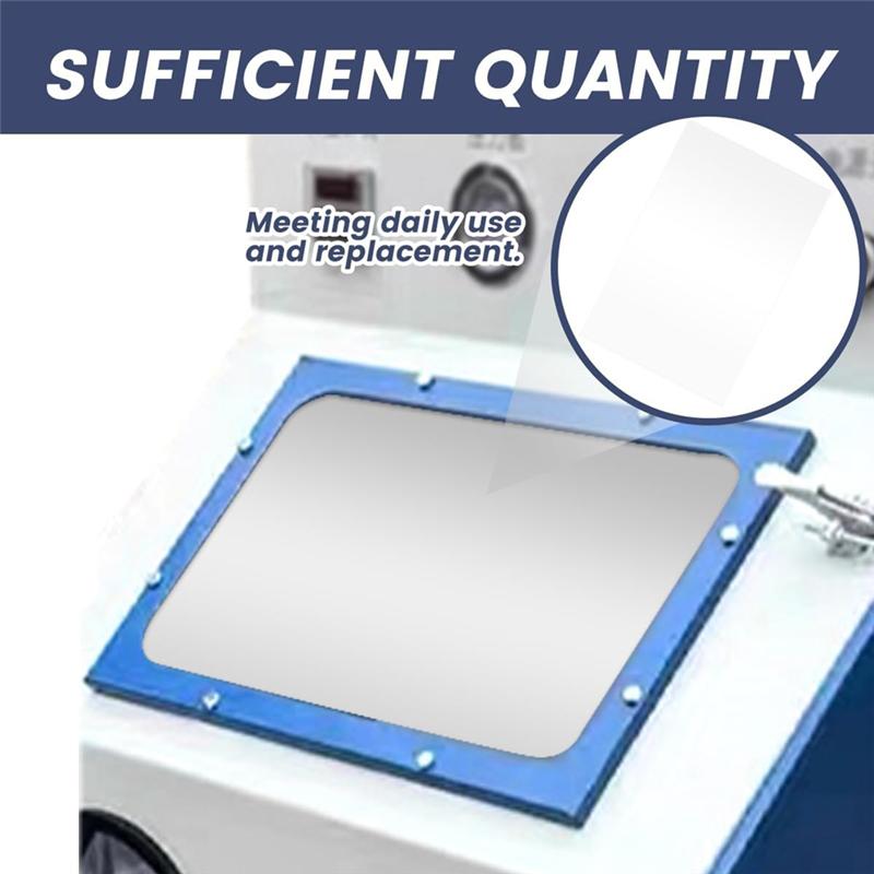 Прозрачная пескоструйная пленка с зеркальным эффектом, 16 шт., Полиэстеровая защитная пленка для пескоструйной камеры с двусторонним клеем