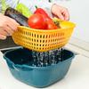 8 Pcs Kitchen Draining Bowl Hollow Out Quick Drainage with Small Ears Drain Basket Fruit Salad Washing Storage Strainer Drainer Vegetable Cleaning