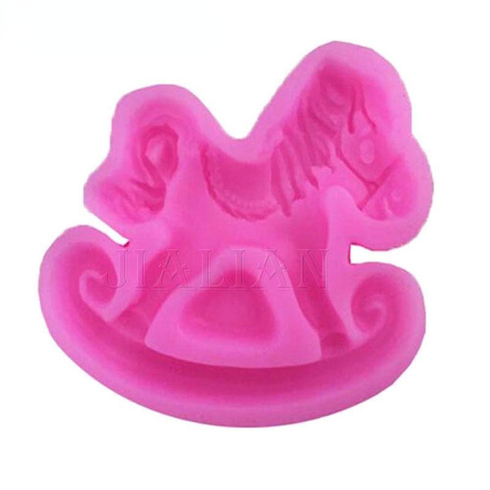 Силиконовая форма, детские игрушки-троянские кони, форма для помадки, инструменты для украшения шоколадного торта, форма для рукоделия