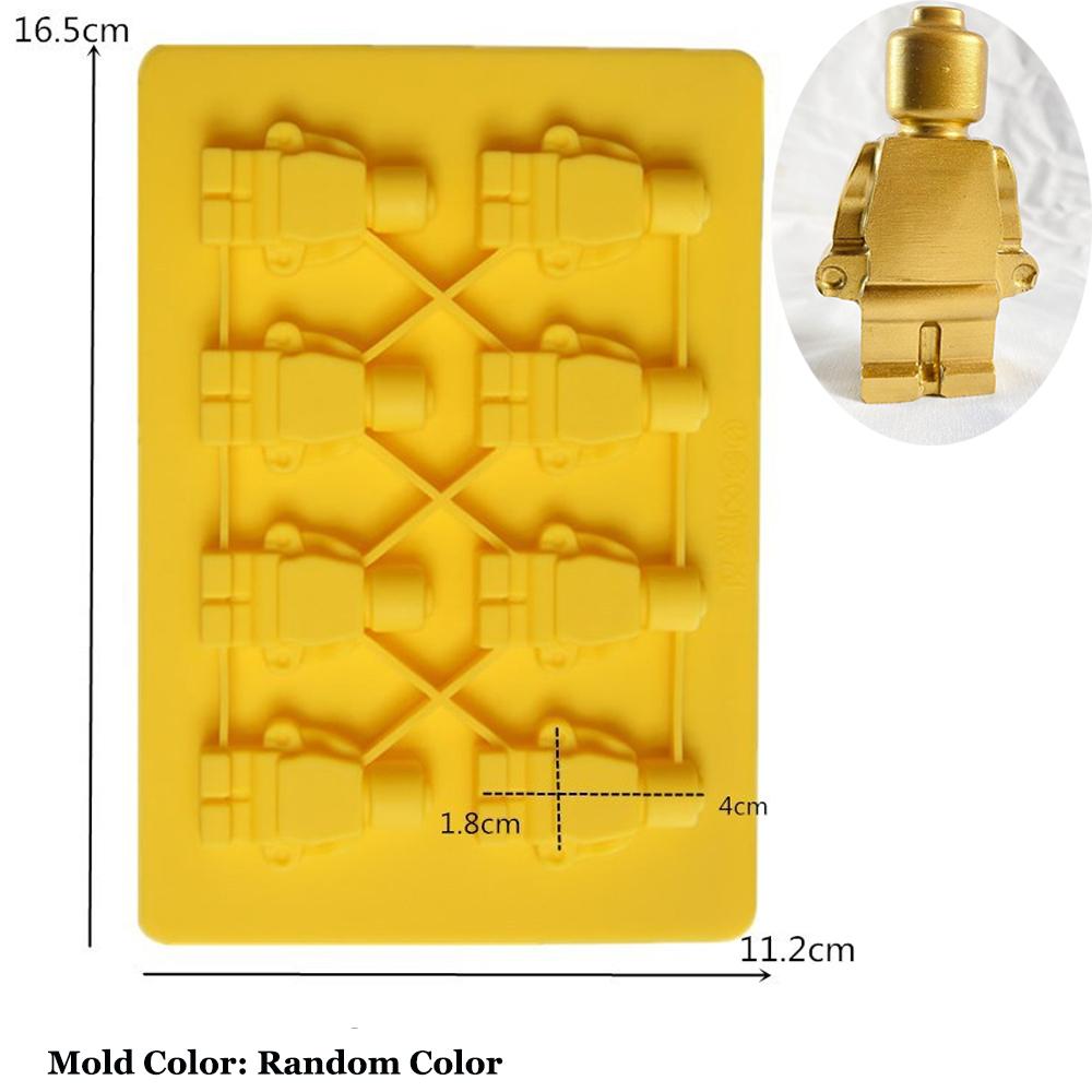 Творческий робот силиконовая форма для свечей бетон гипс шоколадная форма для выпечки украшения дома рождественские подарки товары для творчества